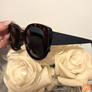 Black and blue Christian Dior sunglasses